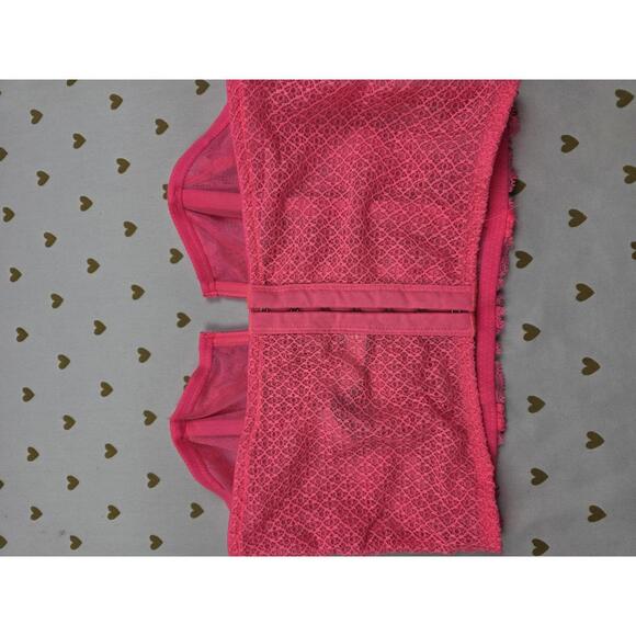 Victorias Secret NEON Lace Push Up Bralette Bustier Top Bra Small - Picture 3 of 5